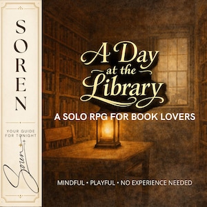A Day at the Library - Guided Journaling Game – Solo Reflection RPG for book lovers  (Printable PDF)