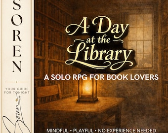 Un día en la biblioteca: juego de escritura guiada – Juego de rol de reflexión individual para amantes de los libros (PDF imprimible)