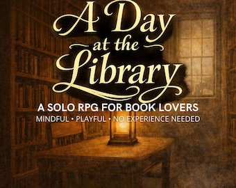 A Day at the Library - Guided Journaling Game – Solo Reflection RPG (Printable PDF)