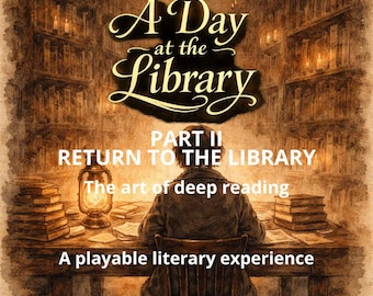 Return to the Library - Guided Journaling Game – Solo Reflection RPG for book lovers  (Printable PDF)
