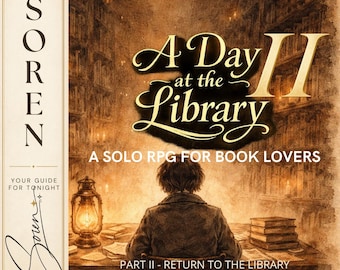 Solo RPG Journaling Game – Return to Library, Book Lovers (Printable PDF)