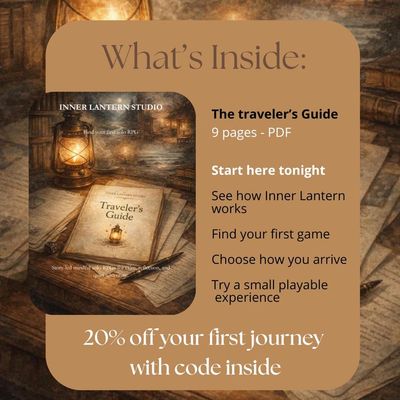 The Traveler's Guide — How to Start with Solo Mindful Journaling RPGs (Printable PDF) image 3