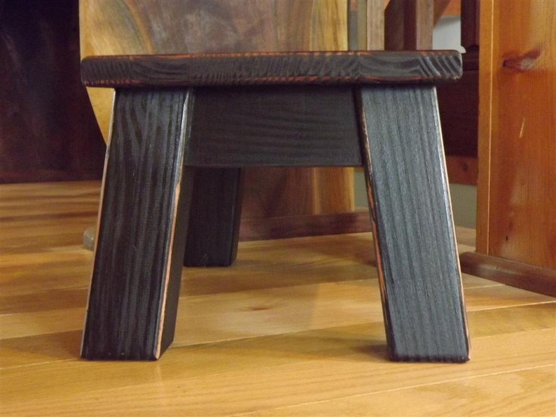 Farmhouse, wood riser, step stool, foot stool, painted furniture, 8 10 12 inches high image 3