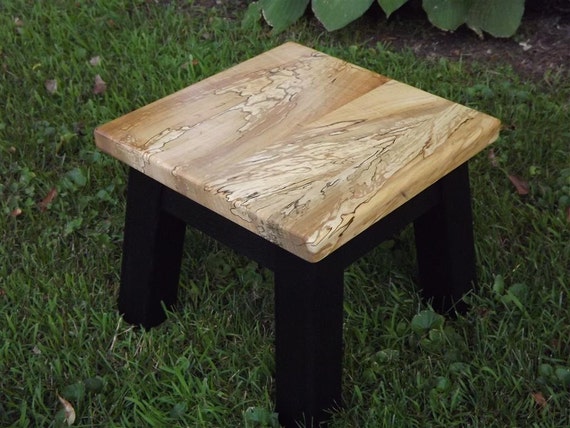 Walnut riser wood step stool footstool low riser 5.5 high Limited edition.