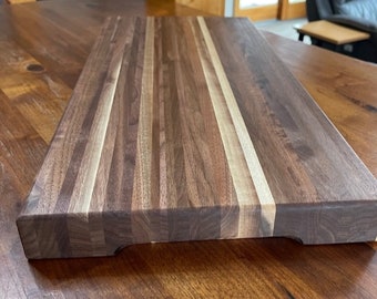 Large solid thick walnut cutting board. serving tray, charcuterie, chopping board