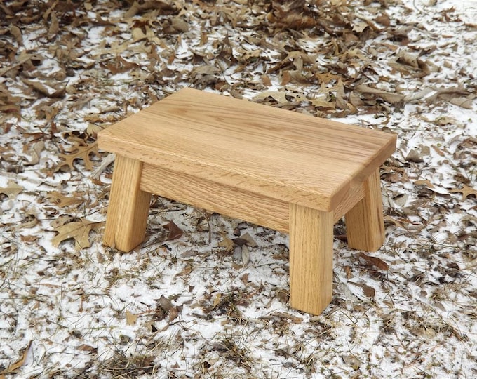 Reclaimed Wood/ Farmhouse Wood Riser/ Solid Oak / Step Stool/ - Etsy