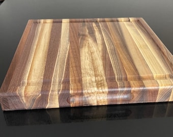 Solid walnut cutting board 12" x 12" x 1.5" thick