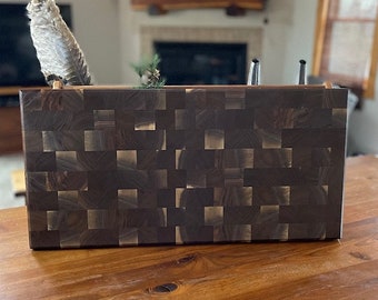 Large end grain walnut cutting board. serving tray, charcuterie, chopping board