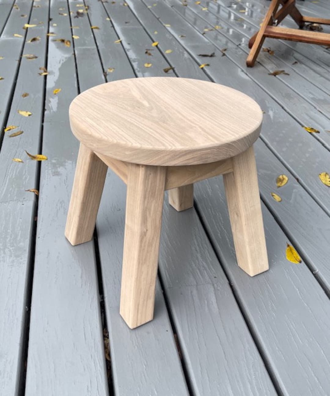 Raw Natural Wood Stool, No Finish, Step Stool, Footstool, Elm Etsy