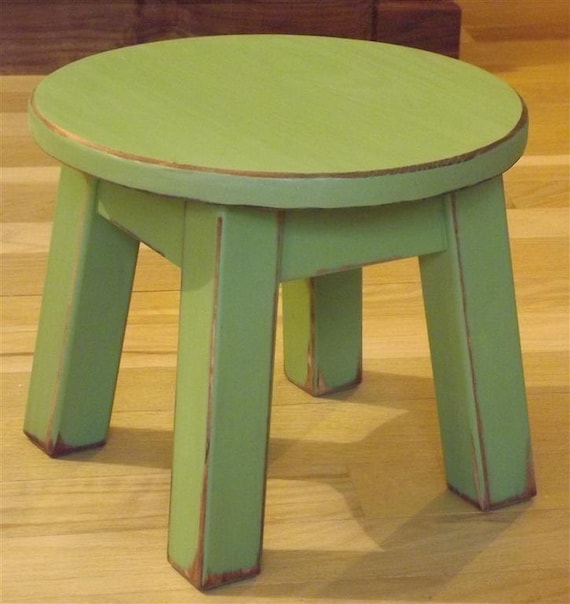Round wooden step stool online