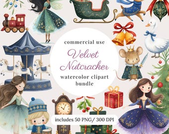 Aquarell Nussknacker Clipart, Clipart, Pastell Weihnachtsnussknacker Clipart für Kinder, Kinderzimmer Dekor