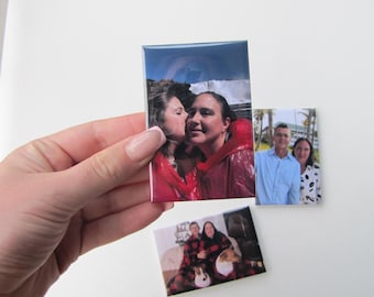 Custom Photo Magnet | Personalized Picture Gift for Weddings, Pets, Family, Couples, Stockings Stuffer| Keepsake