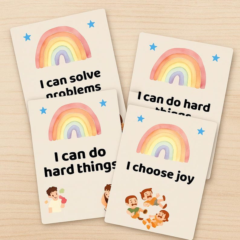 Children’s Affirmation Cards Printable | Positive Mindfulness Growth ...