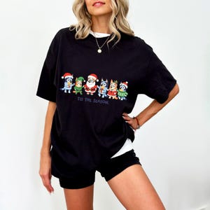 Tis The Season Bluey Heeler and friend Christmas png, Bluey Christmas PNG, Blueymas Digital File, Bluey and Bingo Holiday, Cute Dog Xmas Art