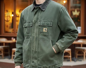 ジャケット・アウター carhartt TRADITIONAL JACKET MOS Amazon.com: Carhartt Mens Loose Fit Firm Duck Insulated