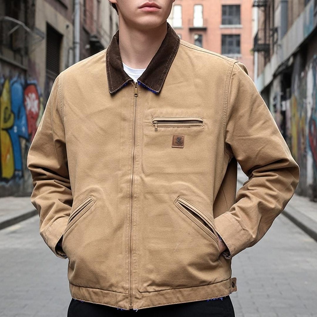 Vintage Carhartt J97 Detroit Jacket | Camel Brown Blanket Lined