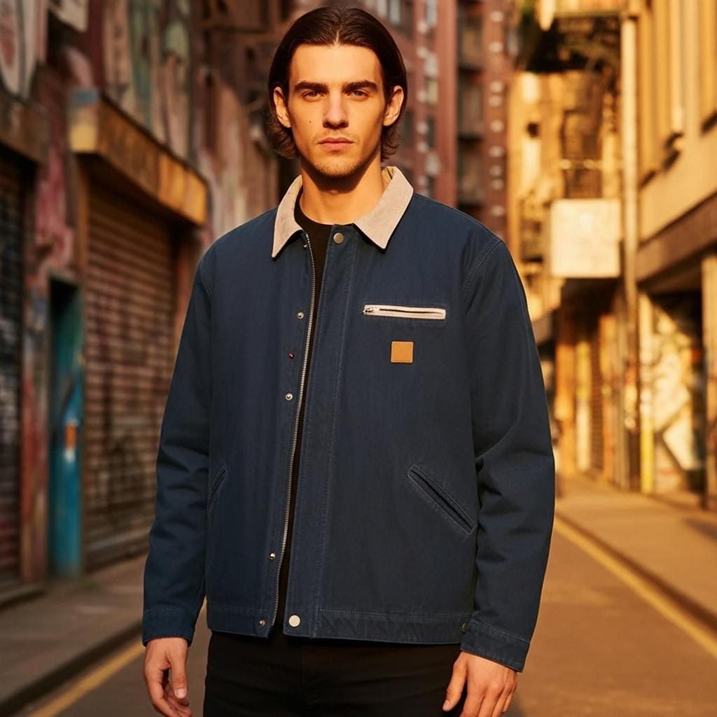 Vintage Carhartt J97 Jacket | Blue Detroit Workwear Coat - Etsy