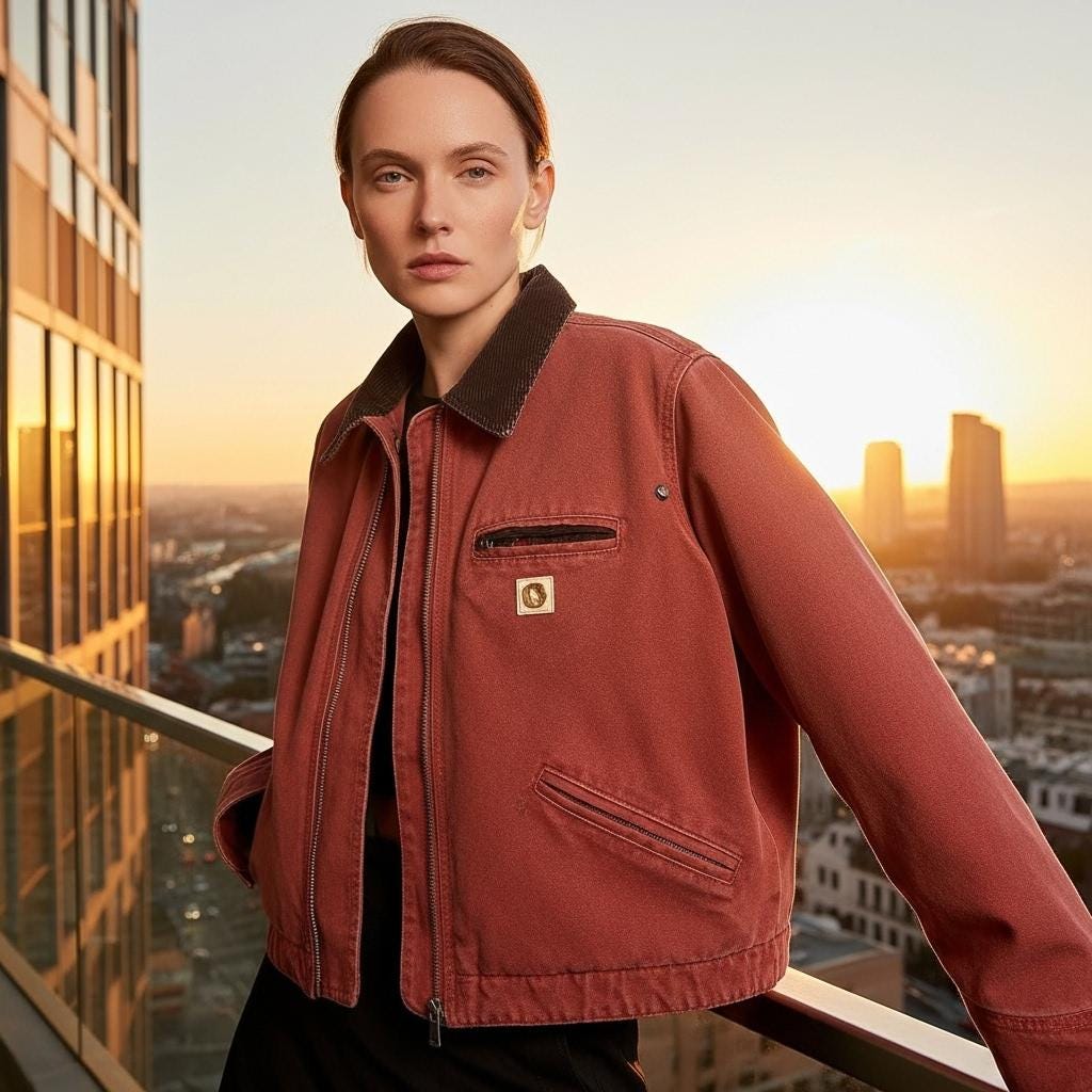 Vintage Carhartt J97 MOS Jacket | Salmon Red Detroit Workwear - Etsy