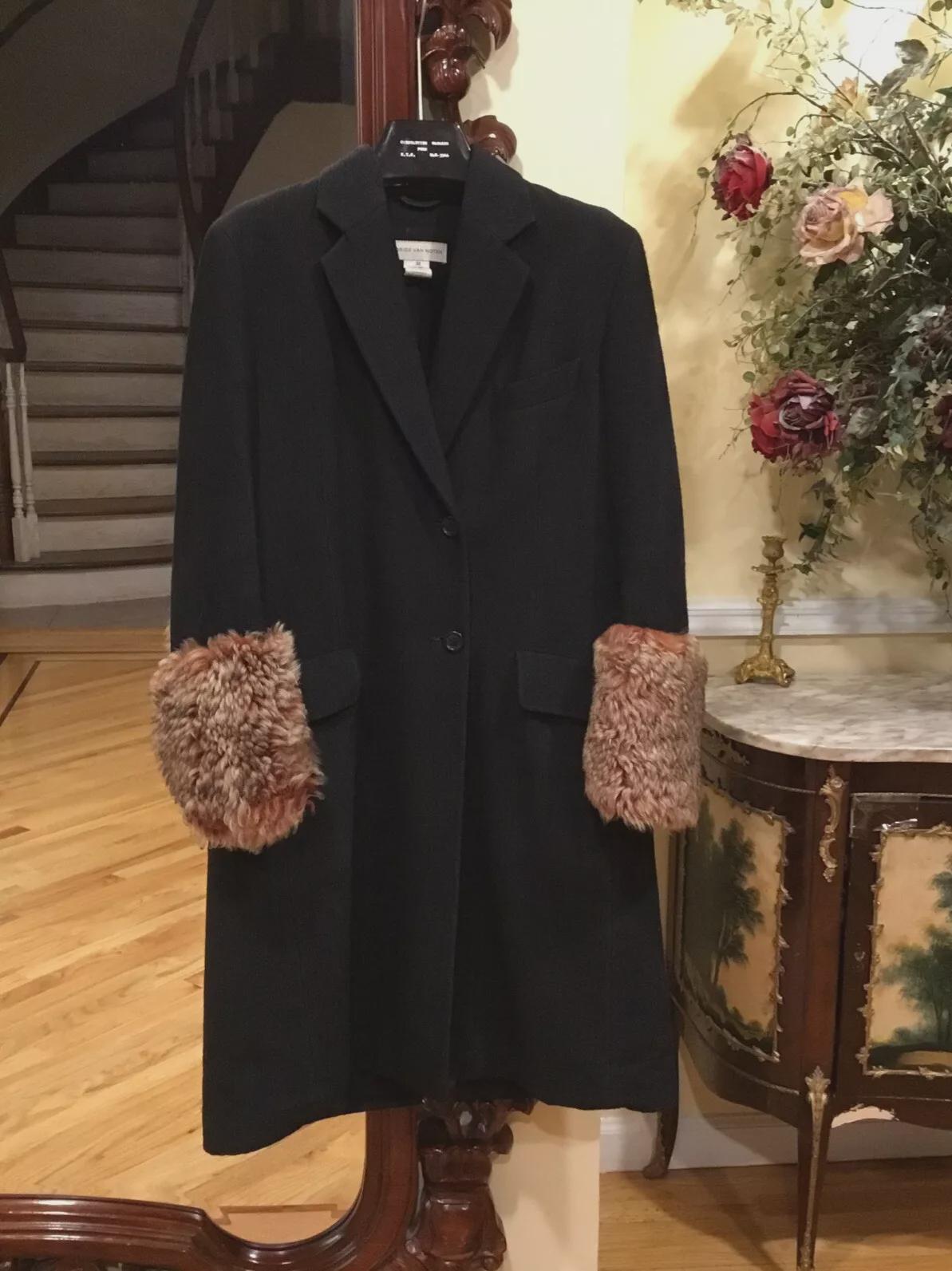 DRIES VAN NOTEN FW1999 Belted CoatDRIES VAN NOTEN Coats, Jackets
