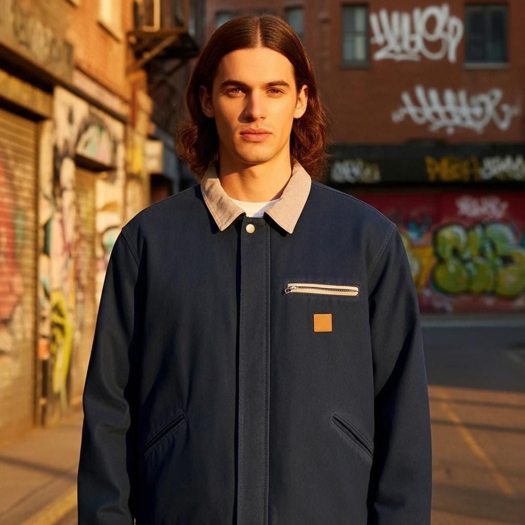 Vintage Carhartt J97 Jacket | Blue Detroit Workwear Coat - Etsy