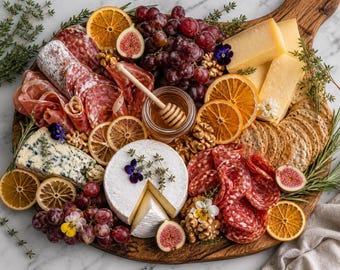Dried Citrus Slices for Charcuterie Board, Orange Lemon Lime Grapefruit Dehydrated Fruit, Edible Cheese Board Decor, Aesthetic Hosting Gift