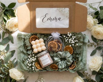 Wedding Guest Gift Box, Citrus Spa Favors, Personalized Bridal Shower Bath Salt, Boho Bridesmaid Keepsake, Custom Baby Shower Thank You
