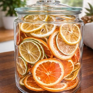 Mocktail Garnish, Dried Citrus Slices for Lemonade & Sparkling Drinks, Natural Orange Lime Fruit Mix, Alcohol Free Party Beverage Decor image 2