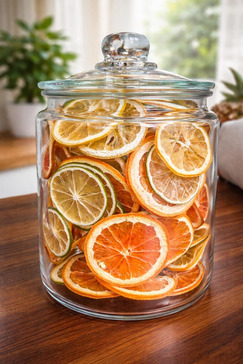 Mocktail Garnish, Dried Citrus Slices for Lemonade & Sparkling Drinks, Natural Orange Lime Fruit Mix, Alcohol Free Party Beverage Decor image 2