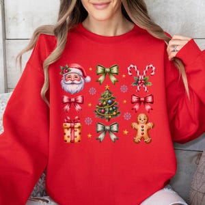 Christmas Coquette Bow Shirt, Holiday Shirt For Women, Deck The Halls Tee, Girly Christmas Shirt, Cute Xmas Gift For Girl, Coquette Bow Tee