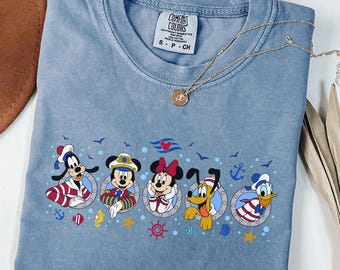 Comfort Colors®Disney Cruise Squad-shirt, Mickey and Friends cruise-T-shirt, Disney Cruise Trip-shirt, Disney Summer-shirt, Disney Vacation-T-shirt