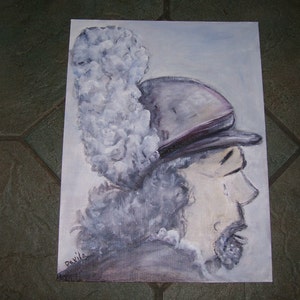 Original Fine Art,  Ole Englishman Oil Painting By Davila, 12X16