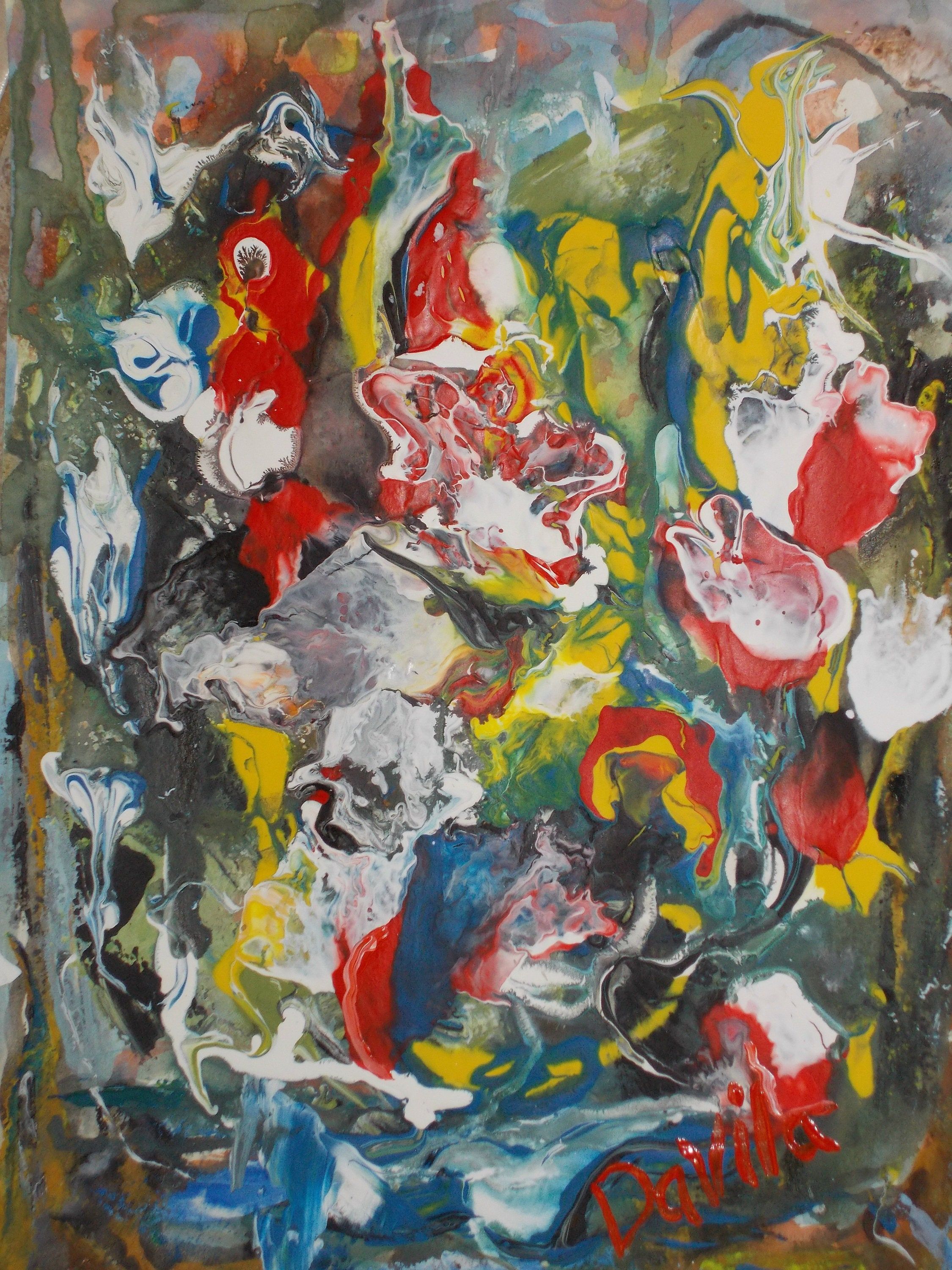 impasto acrylic diy acrylic Cow Original impasto  painting  Abstract Etsy Chicken and