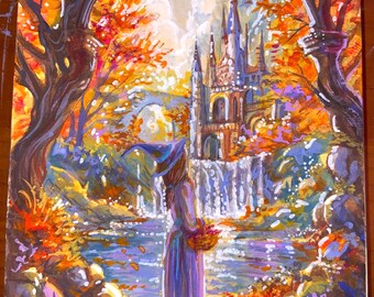 The Autumn Witch - ORIGINAL art