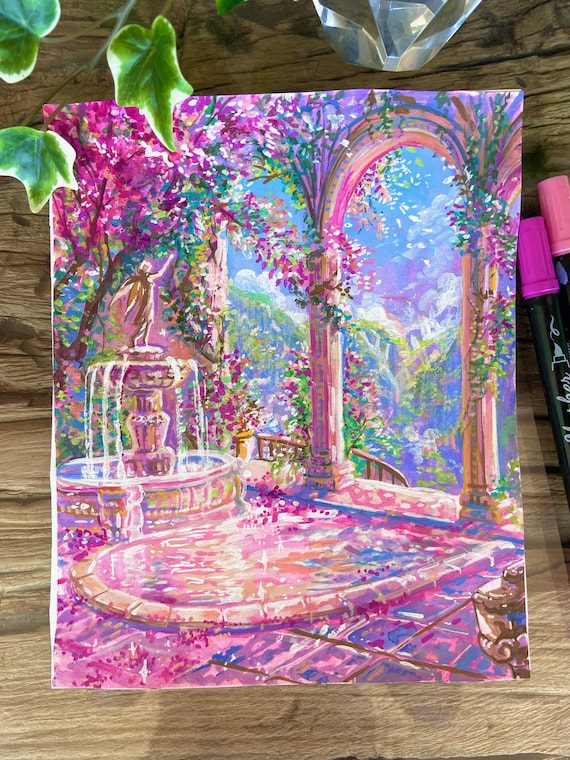 The Mystical Fountain - print