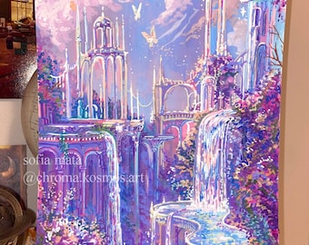 Castello della cascata di diamanti - stampa