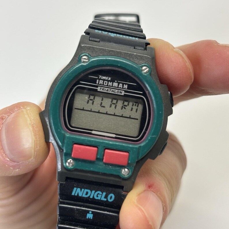 VTG Men's Timex Ironman Triathlon Watch Indiglo WR 100m New Battery Works Great image 8