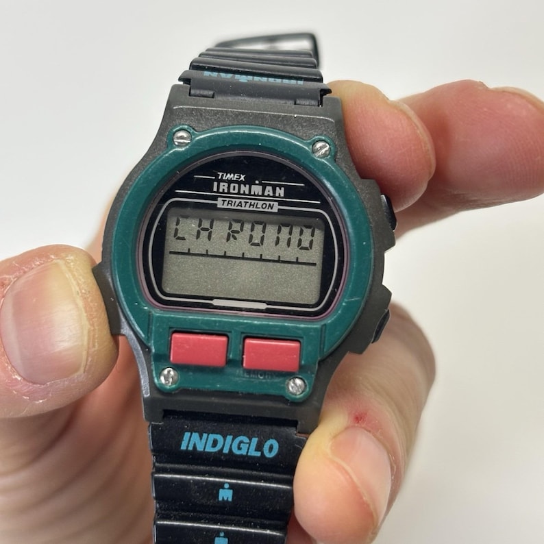 VTG Men's Timex Ironman Triathlon Watch Indiglo WR 100m New Battery Works Great image 7