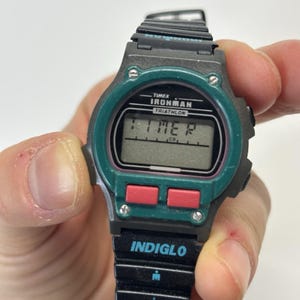 VTG Men's Timex Ironman Triathlon Watch Indiglo WR 100m New Battery Works Great image 9