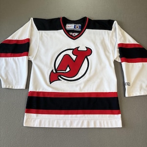 Vintage New Jersey Devils CCM Jersey White Adult Small 1990&#39;s NHL Hockey USA