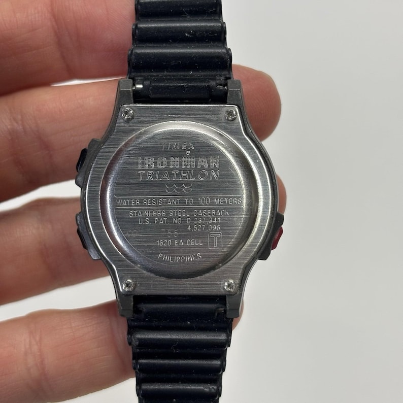 VTG Men's Timex Ironman Triathlon Watch Indiglo WR 100m New Battery Works Great image 6