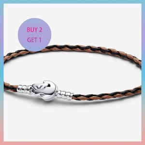Pandora leather bracelet - Etsy 日本