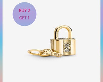 Pandora Padlock and Key Dangle Charm - Etsy