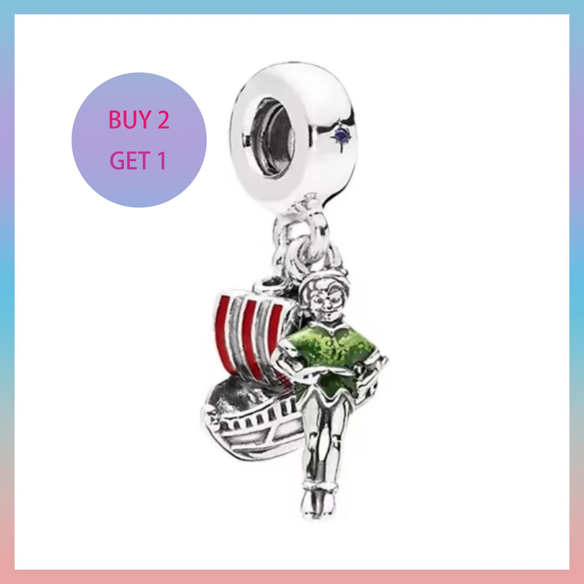 ディズニー　PANDORA　ピーターパン　チャーム　925スターリングシルバー Pandora Peter Pan - Etsy