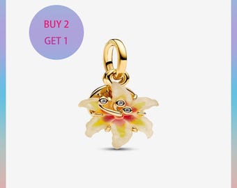 Charm de flor de sol enredada que brilla en la oscuridad, charms para pulsera, charm de plata, charm Pandora