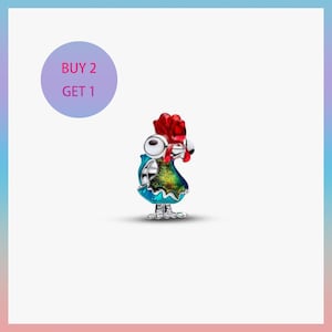 Heihei-berlock, berlocker till armband, silverberlock, Pandora-berlock