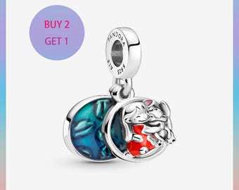 Lilo & Stitch Sterling Silber Anhänger, Armband Anhänger