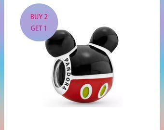 Dije de Mickey Mouse Shorts, Dijes para pulsera, Dije de plata, Dije Pandora
