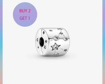 PANDORA ブレスレット スターチャーム付き シルバー925 パンドラブレスレット用ギャラクシースタースターリングシルバー