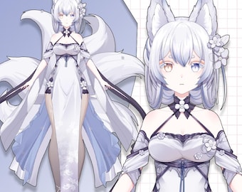 Vorgefertigtes Live2D Vtuber Modell: Gebrauchsfertig, VTubeStudio Kompatibel