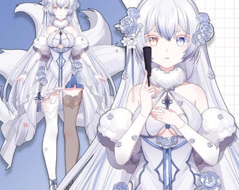 Vorgefertigtes Live2D Vtuber Modell: Gebrauchsfertig, VTubeStudio Kompatibel